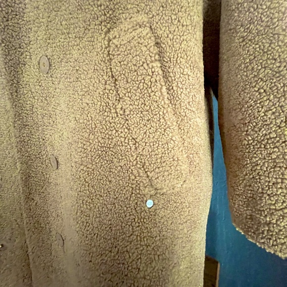 NWOT UGG Charlisse Teddy Bear Long Coat in Camel SZ L - Picture 9 of 14